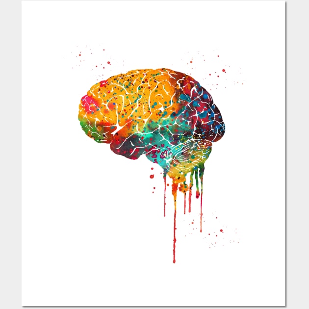 Human Brain Wall Art by erzebeth